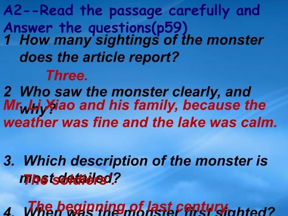 高一英语Module6UnexplaiedMysteriesoftheNaturalWorldreading课件外研必修4_第5页