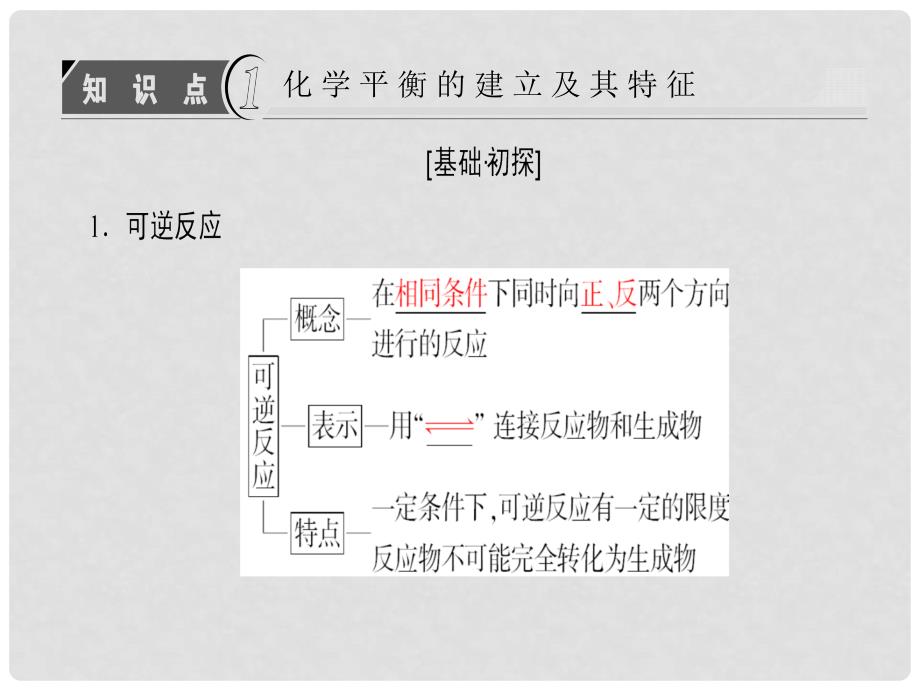 高中化学 第2章 化学键 化学反应与能量 第2节 化学反应的快慢和限度（第2课时）化学反应的限度课件 鲁科版必修2_第3页