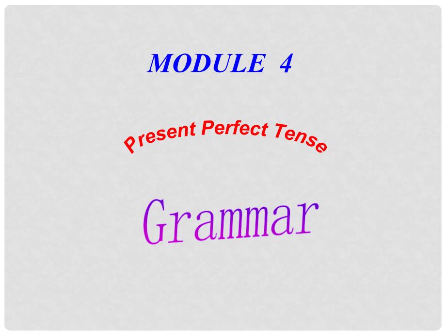 四川省成都市高中英语 Module4 A Social SurveyMy Neighbourhood Grammar present perfect tense课件 外研版必修1_第1页