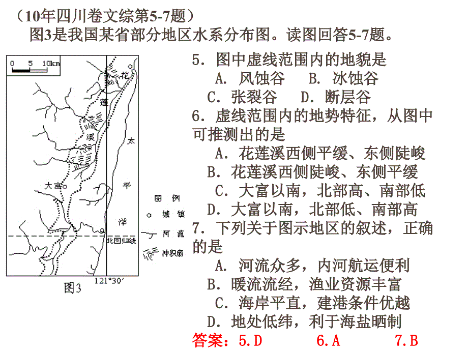 中国地理例题2010年高考.ppt_第2页