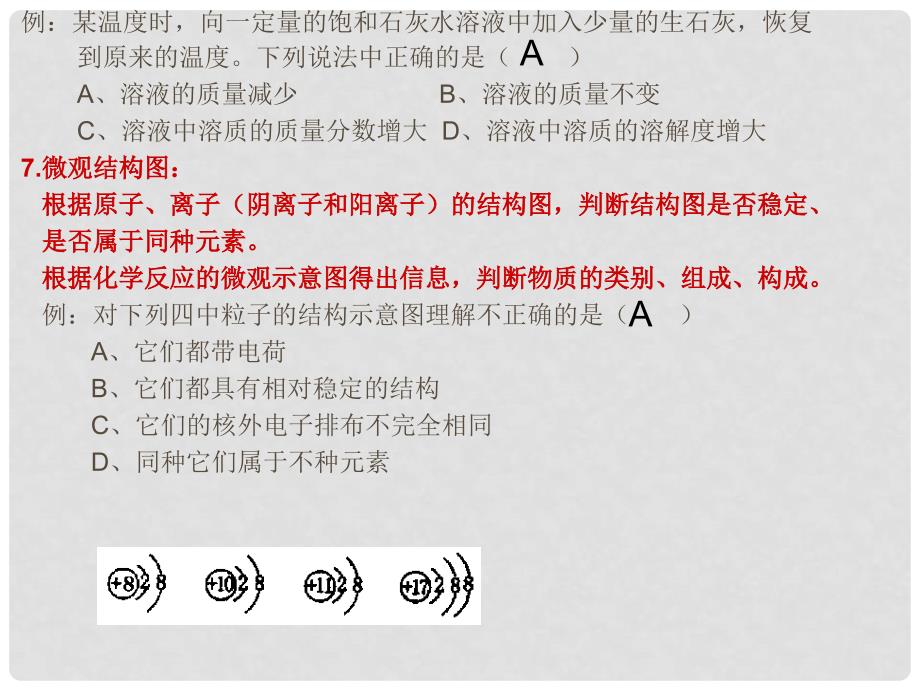 九年级化学中招标准试卷试题分析课件 上教版_第4页