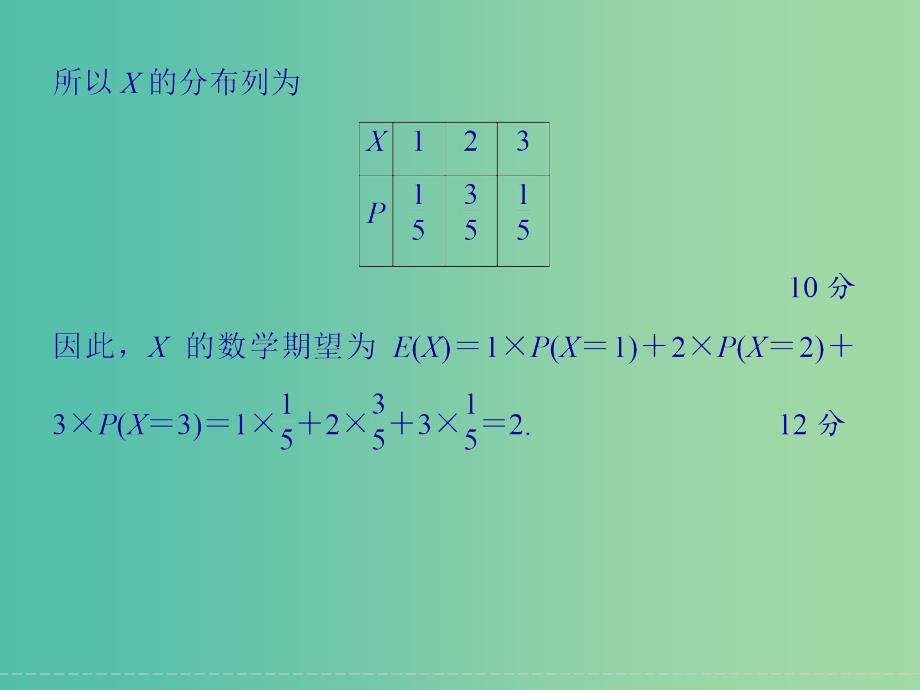 高考数学二轮复习 解答题的解题模板4 离散型随机变量的分布列与期望课件 理.ppt_第3页