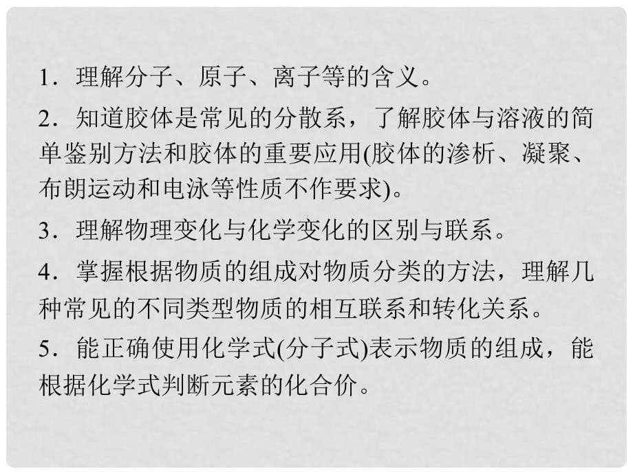 高考化学总复习 专题2 物质的组成和分类课件 新人教版_第5页