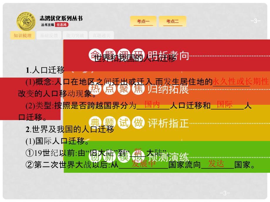 高考地理一轮复习 6.2 人口迁移课件 鲁教版_第3页