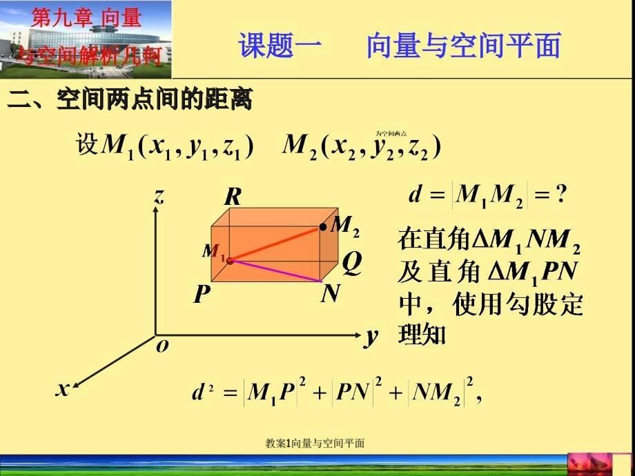 教案1向量与空间平面课件_第5页