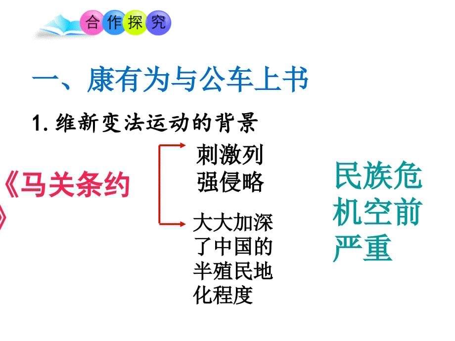 人教部编版八年级上册第二单元近代化的早期探索与民族危机的加剧第6课戊戌变法_第5页