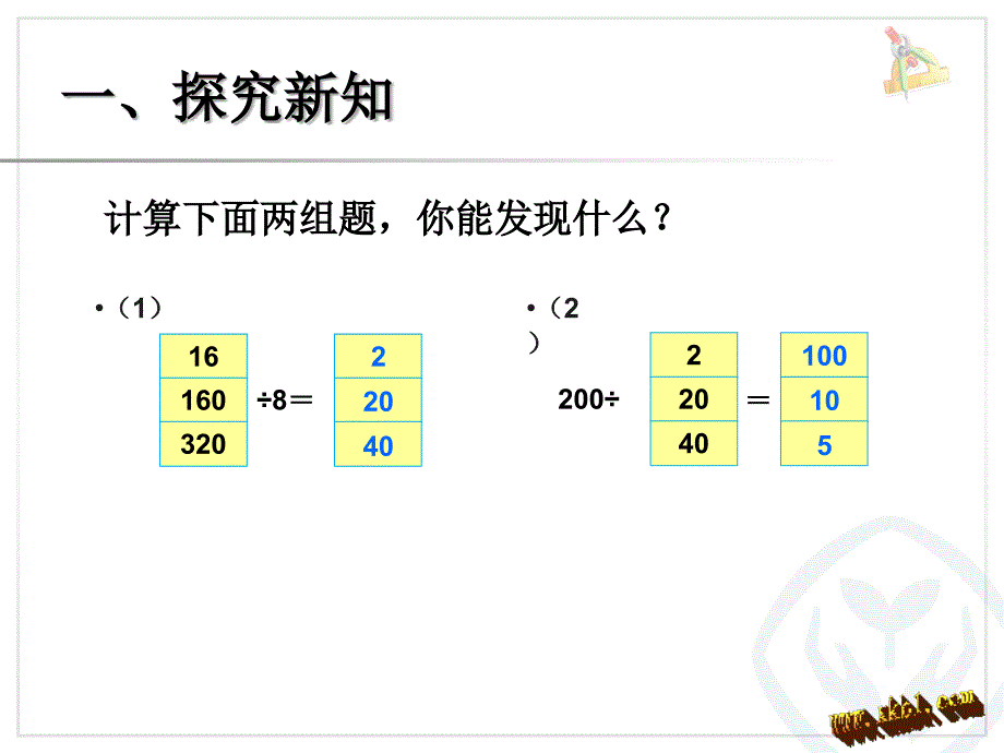 四年级上册数学87页商的变化规律例8.9.10课件_第2页