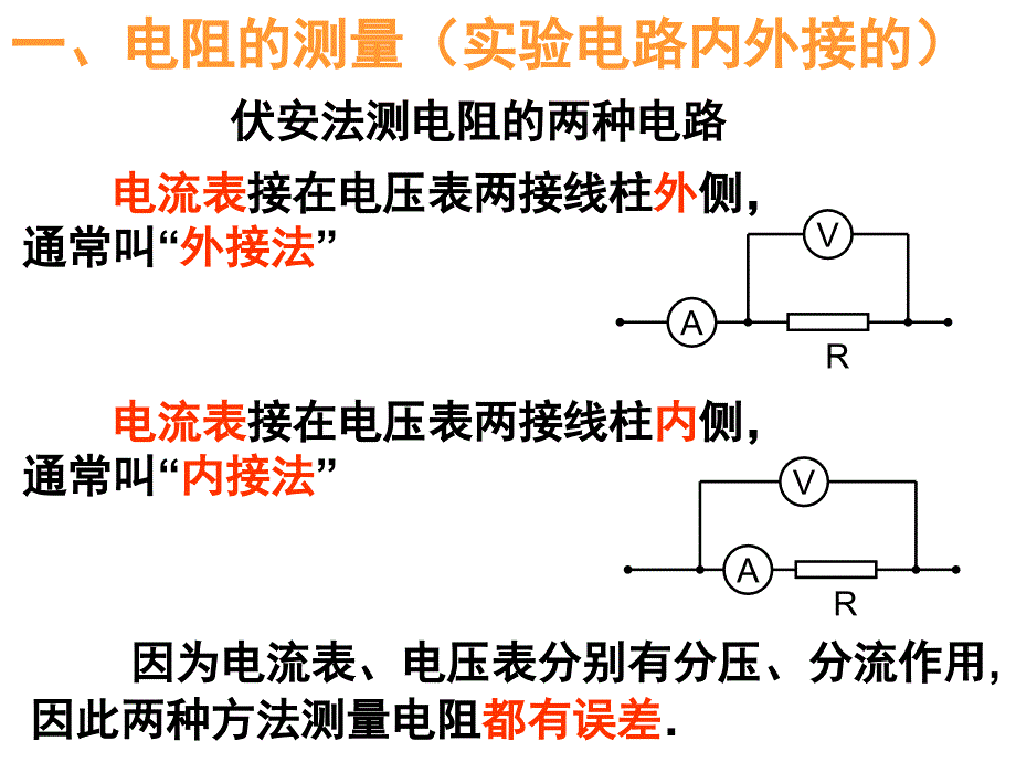 伏安法测电阻内接法和外接法_第2页