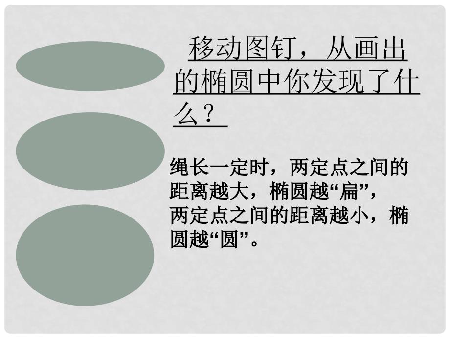 高中数学 椭圆（第一课时）参考课件1 北师大版选修21_第4页