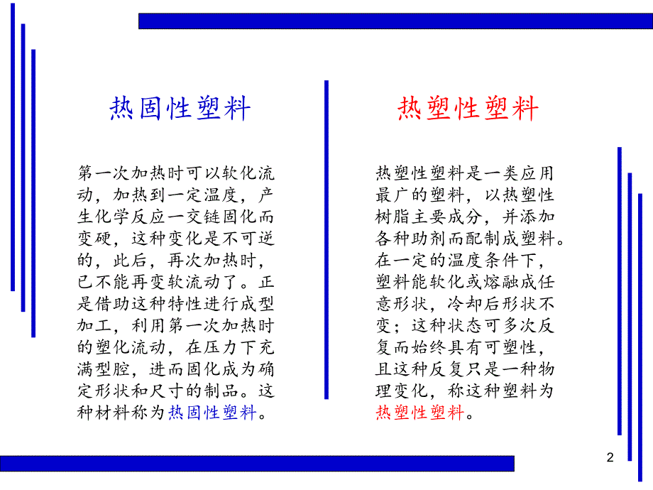 热固性和热塑性塑料的区别ppt课件_第2页