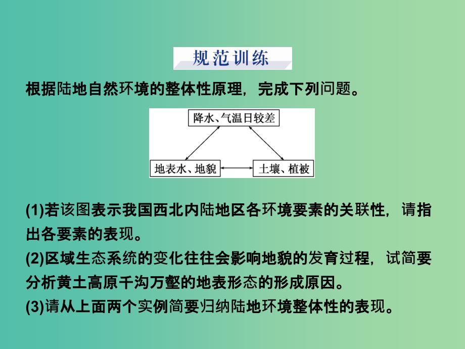 高考地理大一轮复习 第五章 自然地理环境的整体性与差异性章末提升三步曲课件.ppt_第4页