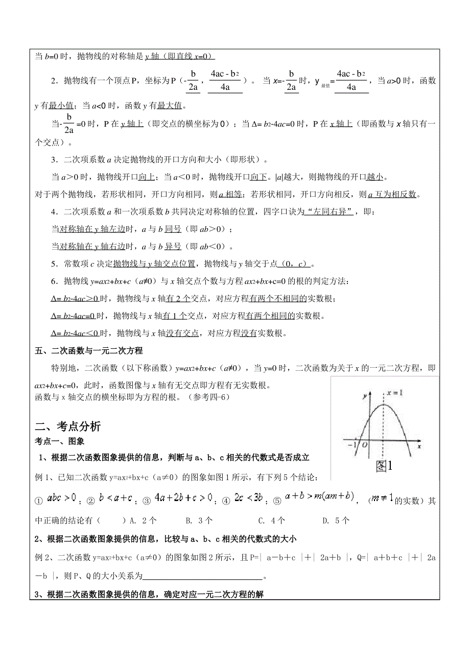 二次函数辅导讲义_第2页