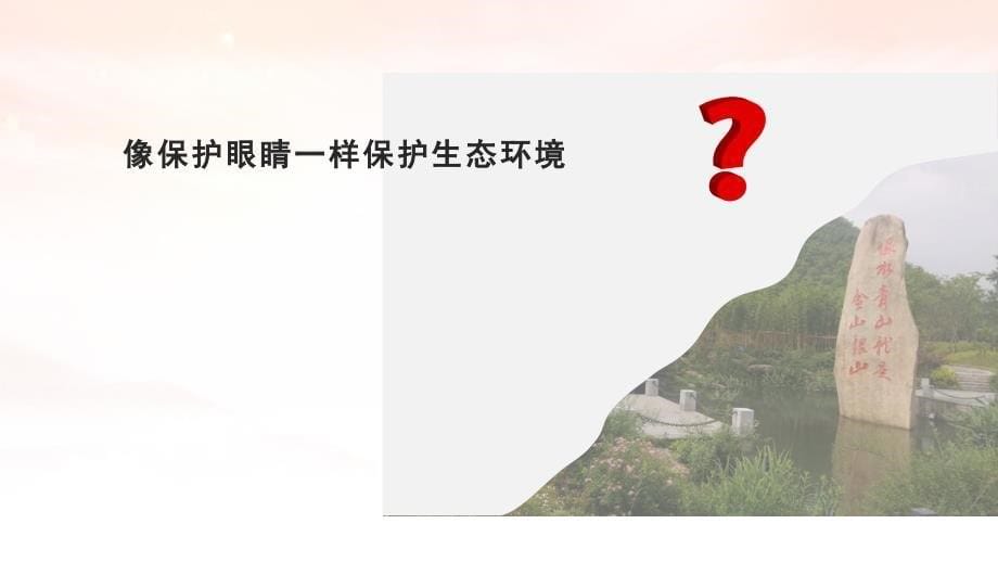 三 像保护眼睛一样保护生态环境 教学课件 思想学生读本_第5页