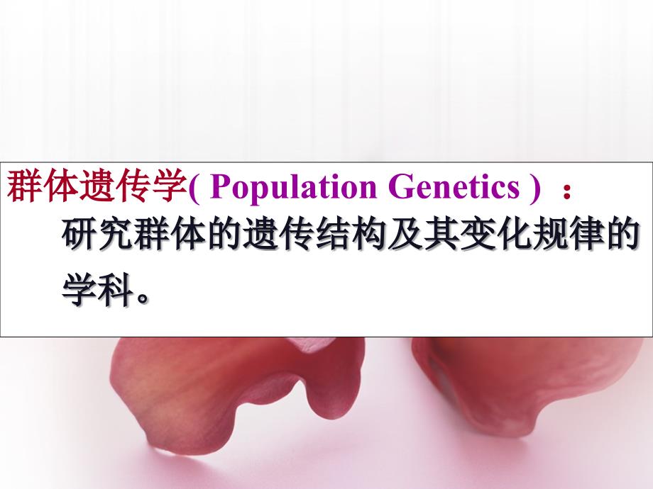 医学遗传学：第十章群体中的基因（新）_第3页