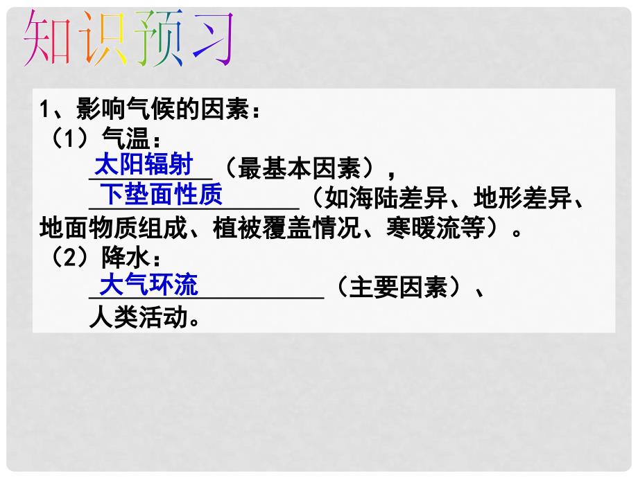 江苏省徐州市睢宁县宁海外国语学校高中地理 2.4单元活动 分析判断气候类型课件 鲁教版必修1_第2页