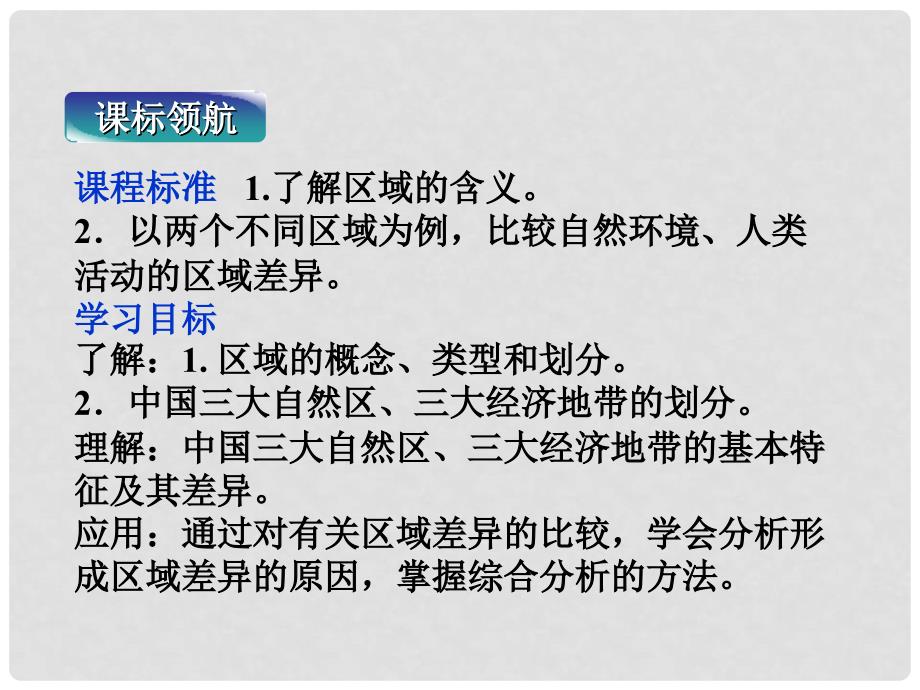 江西省乐安一中高二地理 第一章第一节区域和区域差异课件_第2页