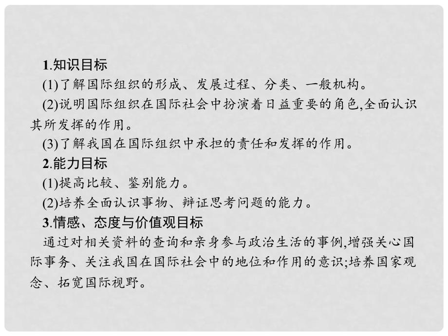 高中政治 专题一 各具特色的国家和国际组织 1.4 国际组织概观课件 新人教版选修3_第2页