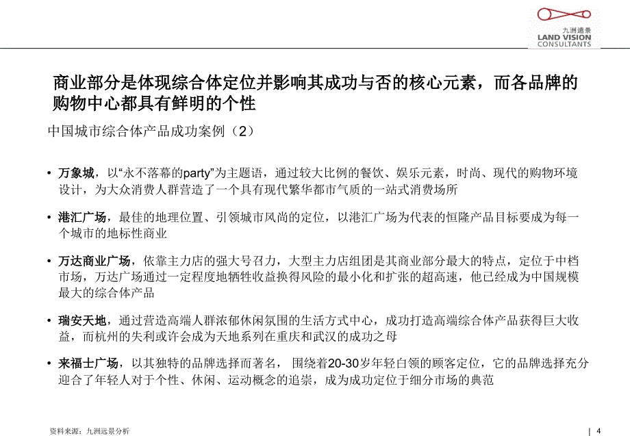 九州XX商业顾问有限公司城市综合体产品模型与目标城市筛选模型PPT89页_第4页