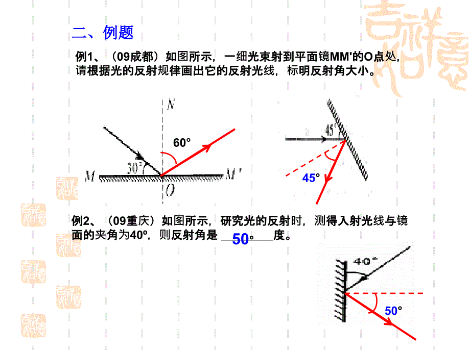 光的反射习题课PPT_第3页