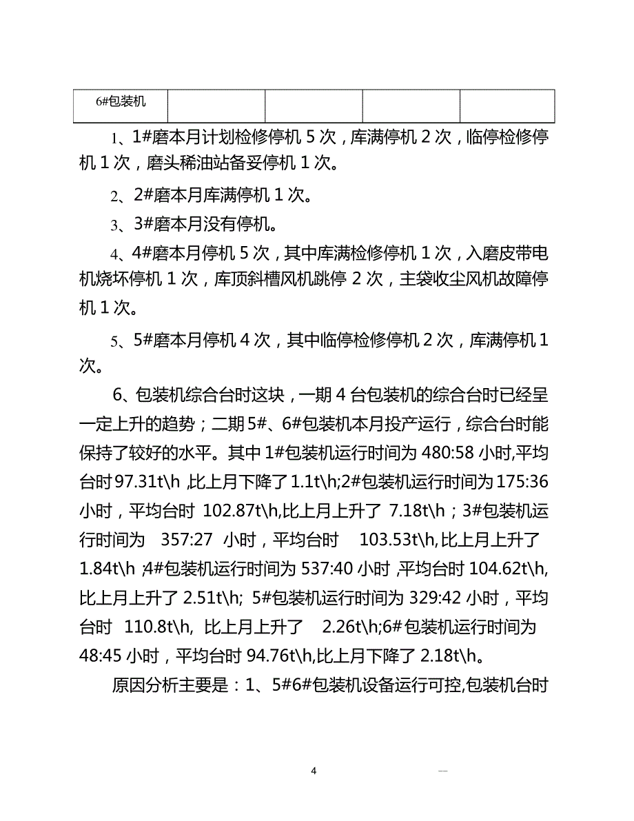 水泥厂月度分析_第4页