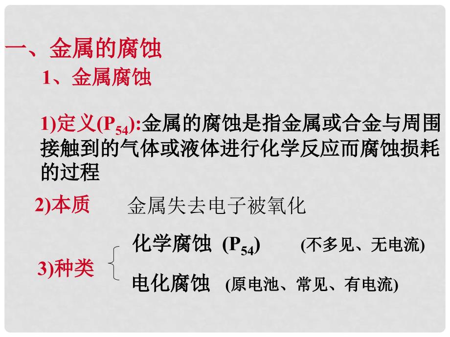 高中化学第三章探索生活材料新人教版选修1第二节 金属的腐蚀和防护_第3页