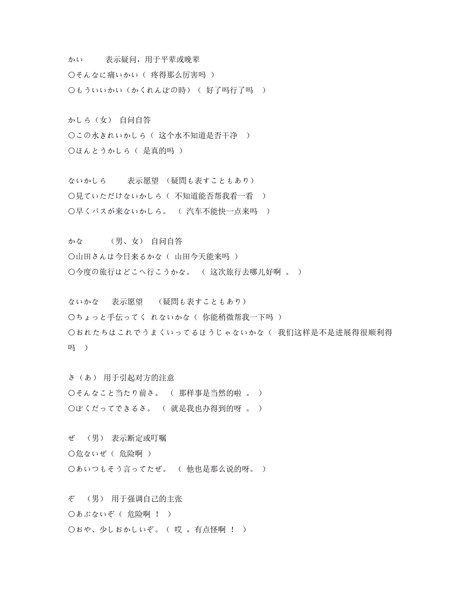 日语结尾语气词43481_第1页