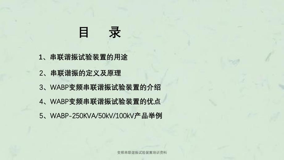 变频串联谐振试验装置培训资料课件_第2页