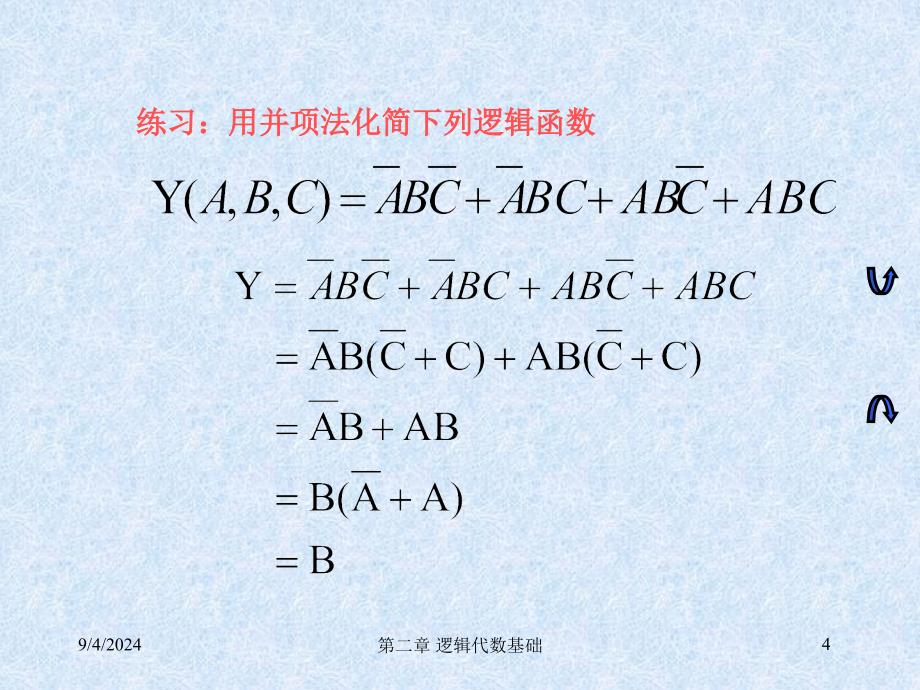 第二章4公式化简最小项表达式_第4页