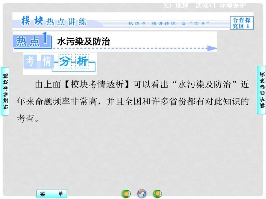 高中地理 模块高考热点透视课件 湘教版选修6_第5页