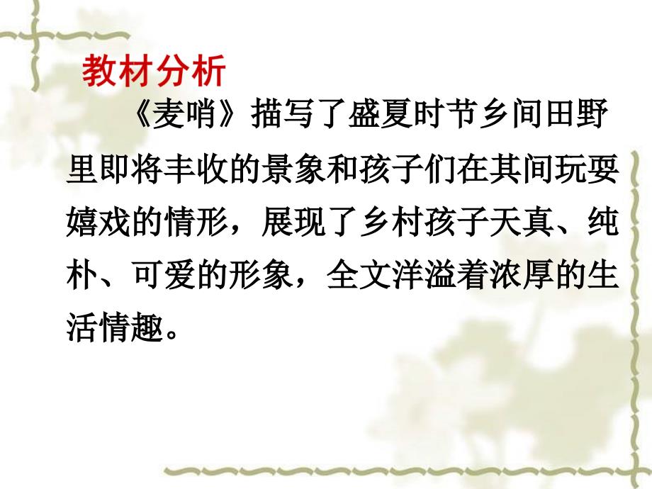 四年级语文下册第六组24麦哨（略读）第一课时课件_第2页