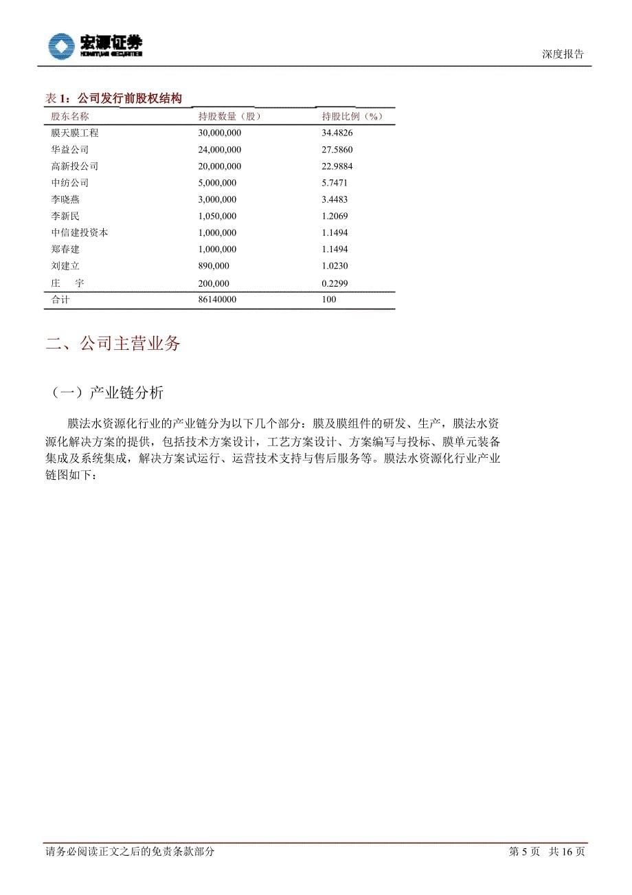 津膜科技(300334)深度报告：水资源化膜技术的领先者1016_第5页