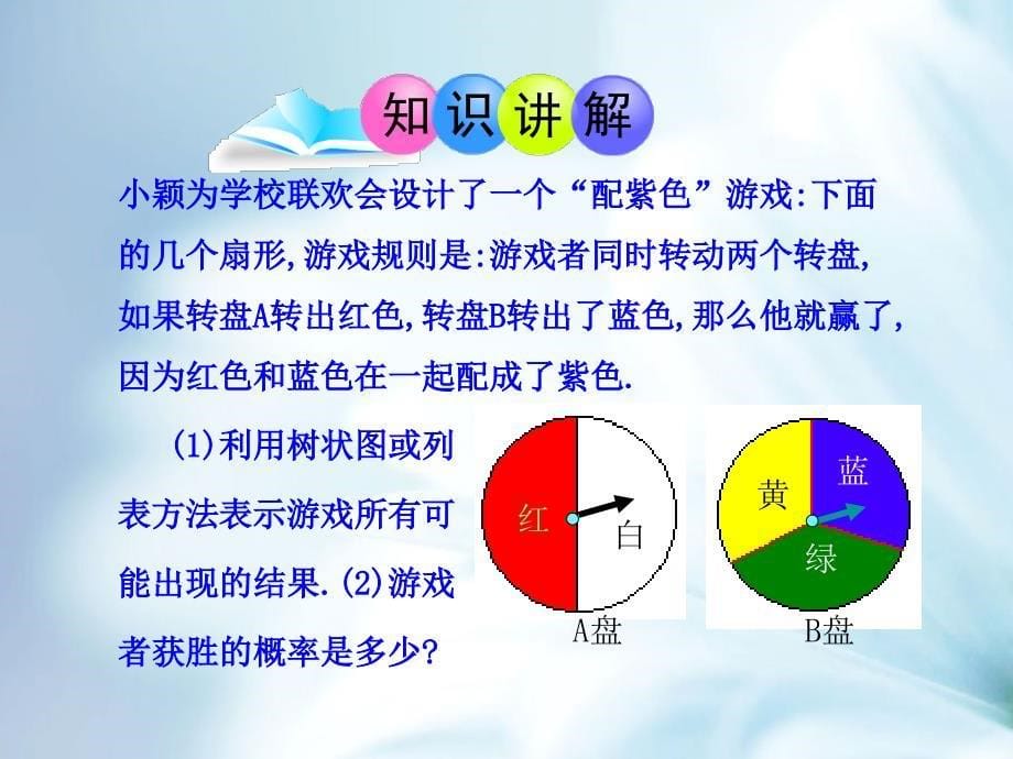 数学【北师大版】九年级上册：3.1用树状图或表格求概率课件3_第5页