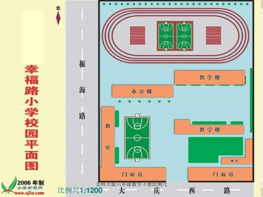 北师大版六年级数学下册比例尺课件_第5页