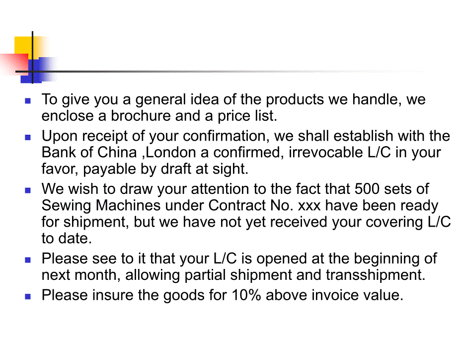 商务英语翻译第六章商务合同翻译_第4页