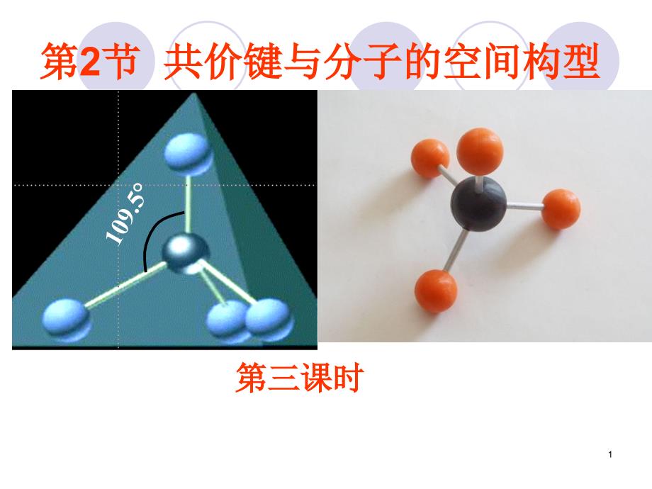 化学2.2.3分子的空间构型与分子性质课件鲁科版选修4_第1页