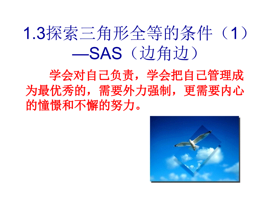 131探索三角形全等的条件1SAS_第1页