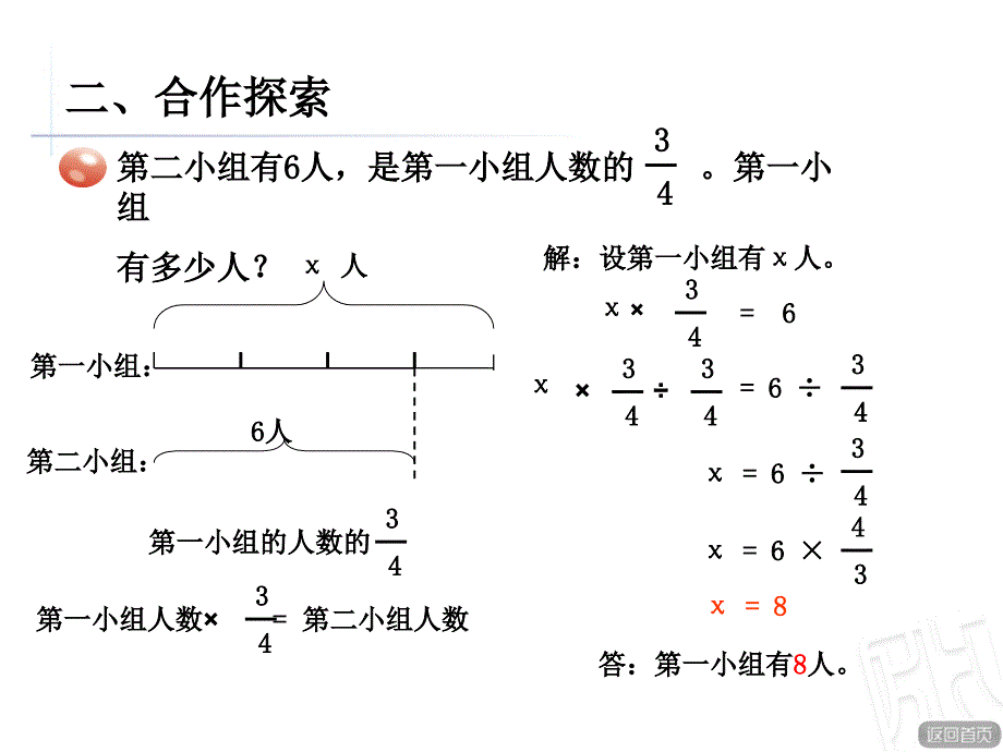 4已知一个数的几分之几是多少-求这个数课件_第4页