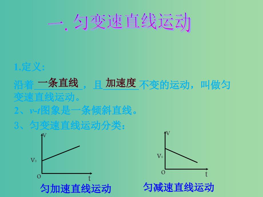 高中物理 2.2 匀变速直线运动速度与时间的关系课件 新人教版必修1.ppt_第4页