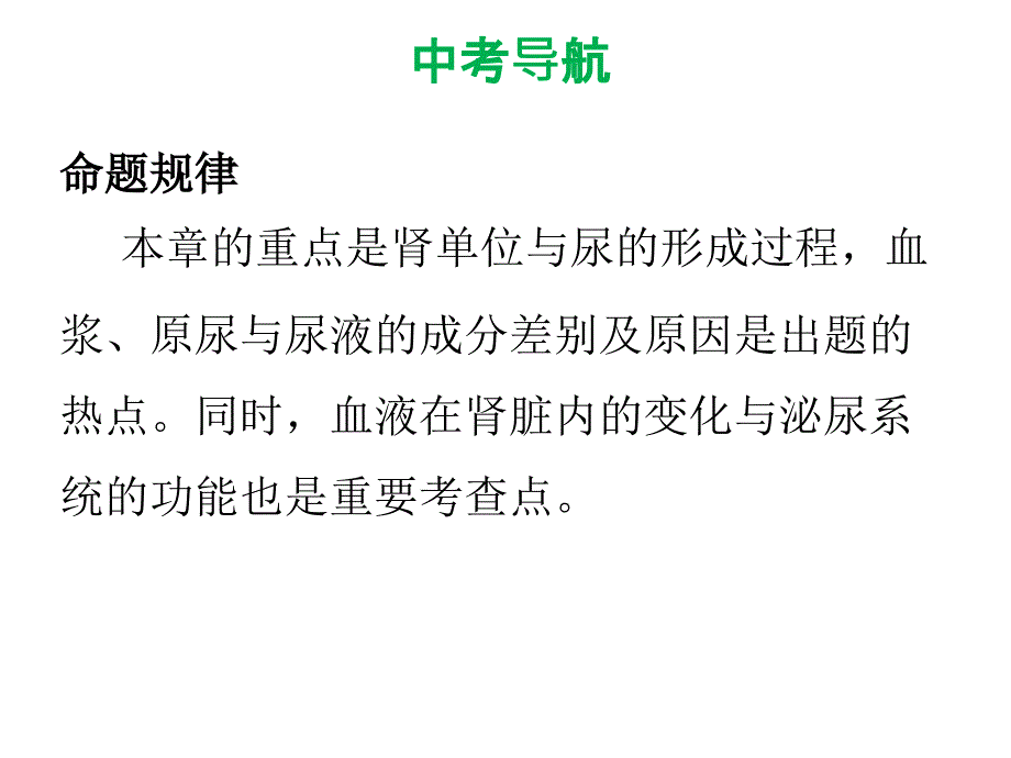 中考生物复习课件第四单元第五章人体内废物的排出共56张PPT_第4页