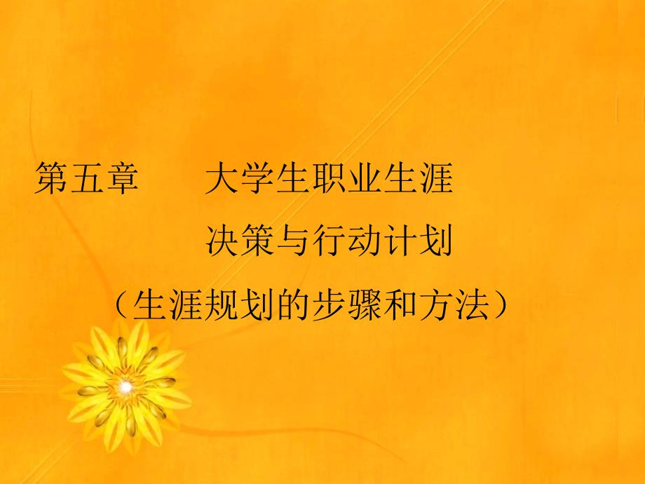 职业生涯决策与行动计划_第1页