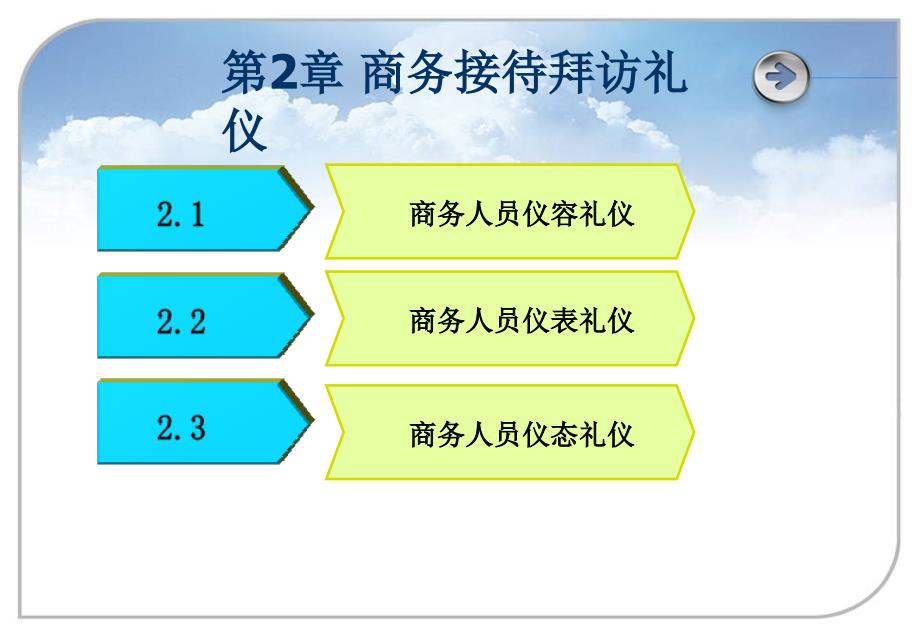 商务礼仪—理论实务的案例实训第2章 商务人员职业形象塑造_第2页