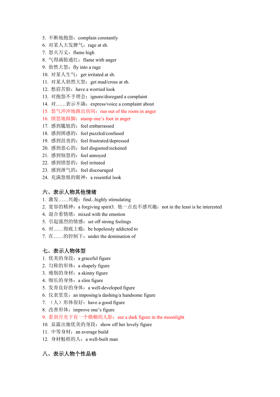 高考读后续写 10 个场景高级词汇短语素材_第3页