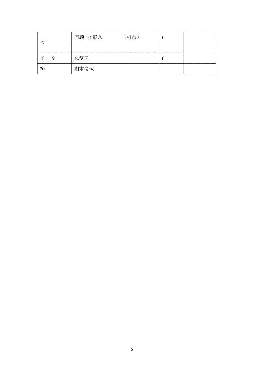 人教版五年级下册语文教学计划_第5页