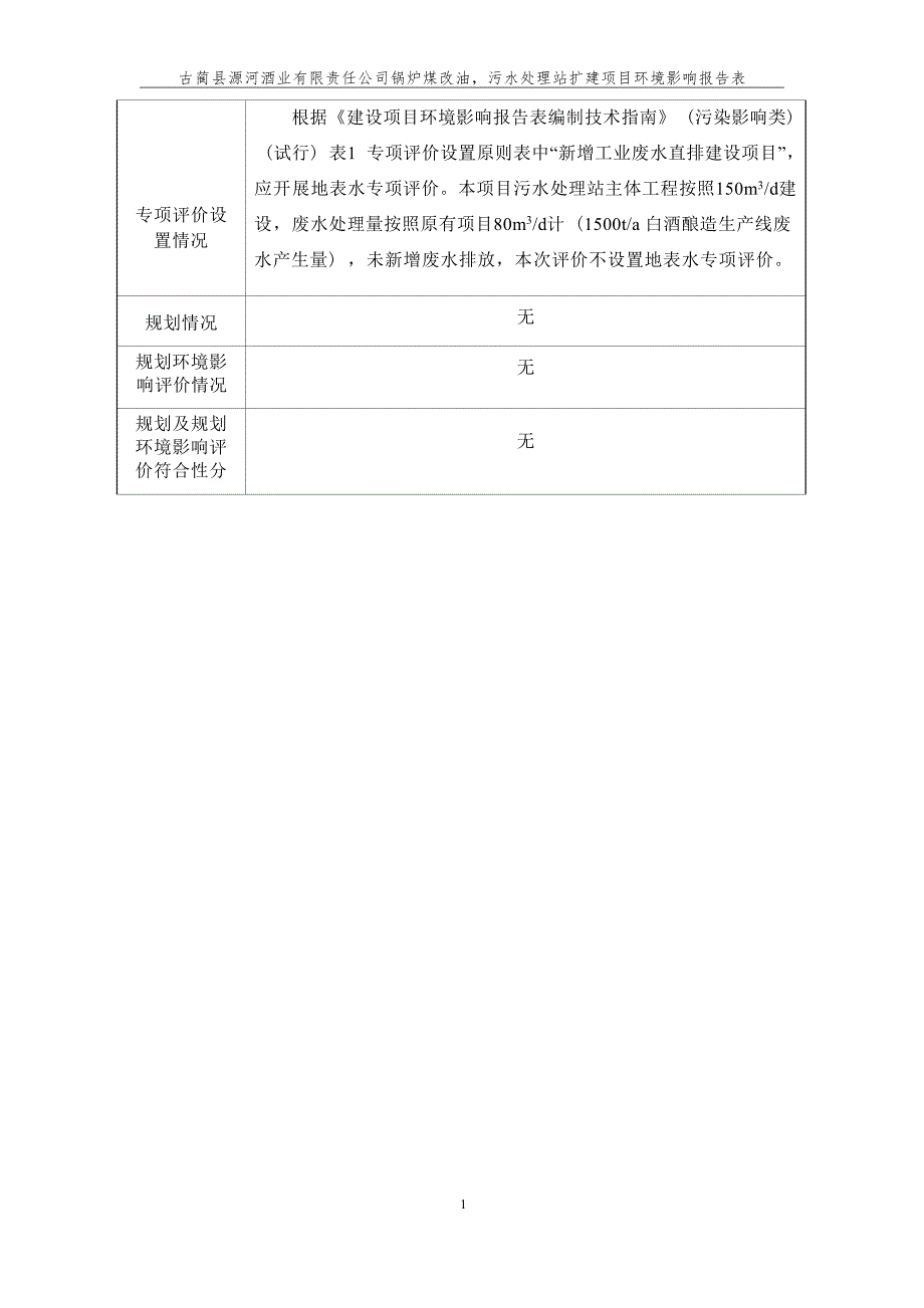 古蔺县源河酒业有限责任公司锅炉煤改油污水处理站扩建项目环境影响报告_第2页