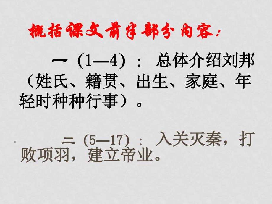 苏教版语文选修7 高祖本纪课件_第2页