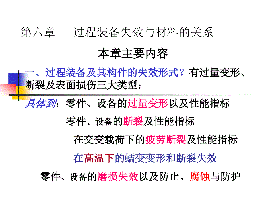 过程装备失效与材料的关系_第1页