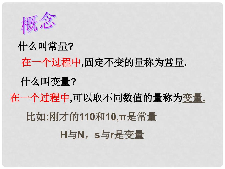 浙江省温州市泰顺县新浦中学八年级数学上册 7.1常量和变量课件 人教新课标版_第4页