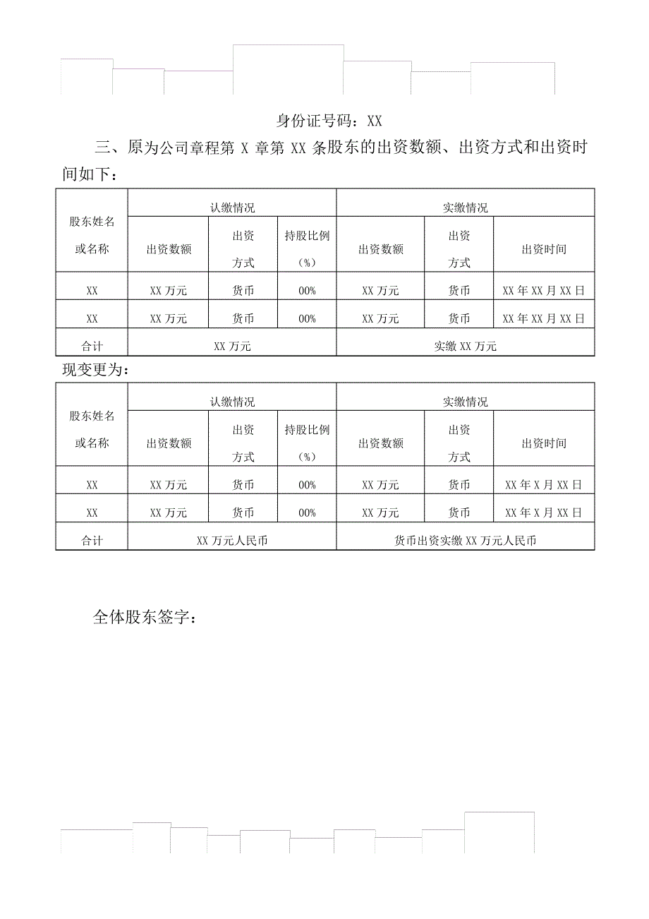 公司变更股东章程修正案_第2页