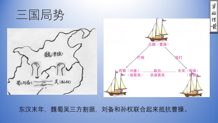 草船借箭_课前三分钟_成语故事ppt课件.ppt_第2页