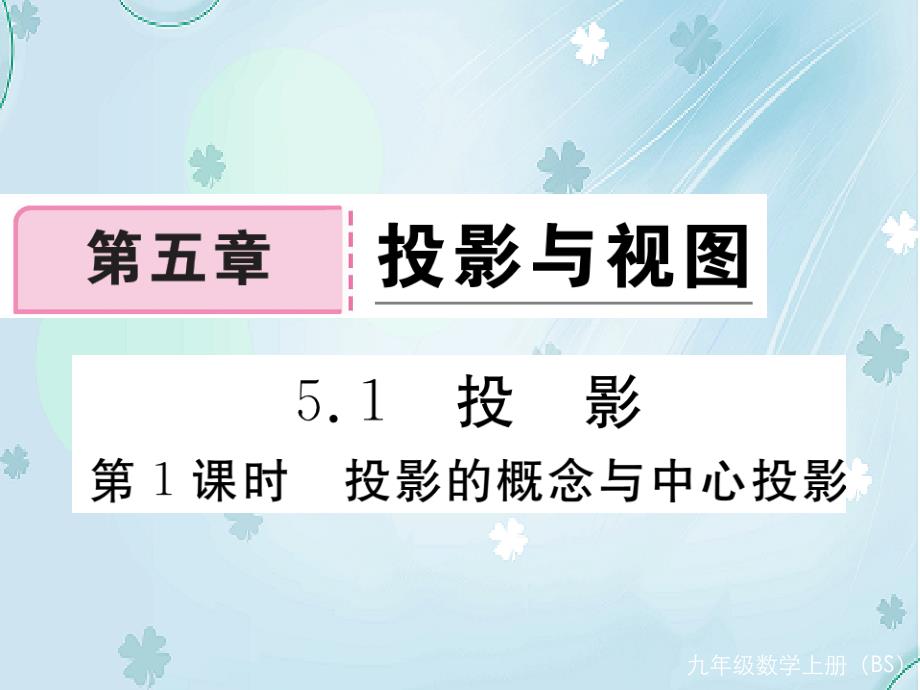 【北师大版】九年级上册数学：5.1.1投影的概念与中心投影课件_第2页